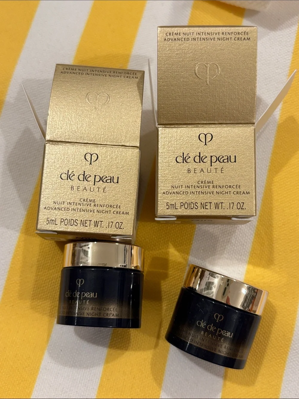 cle de peau cream samples set